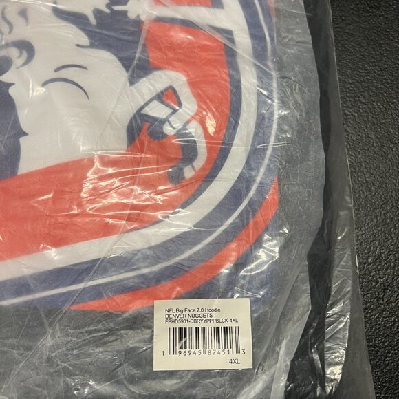 mitchell & ness big face 7.0 hoodie Denver nuggets throwback 4XL - Picture 2 of 4